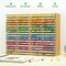 Ohuhu Bamboo Marker Organizer, Wooden Desktop Storage Hold 126/224 Markers, Markers Pens Pencils Art Brushes Stationary Organizer Pencil Holder with 18/32 Compartments for Home Classroom Office Decor